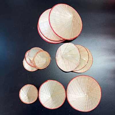 Nón lá trang trí tết - Phụ kiện decor - Nón lá nhỏ và vừa - Cây giả, hoa lụa Decor trang trí nhà cửa