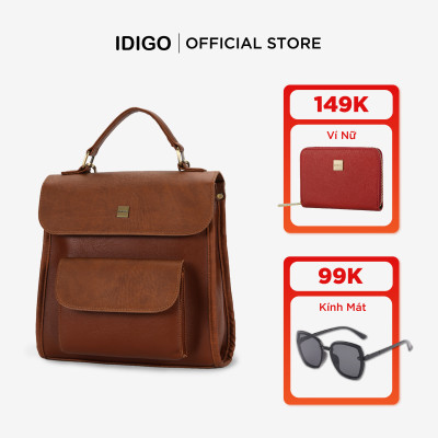 Túi đeo chéo công sở nhỏ gọn IDIGO FBP2 - 5063, balo da nam nữ đi làm cao cấp