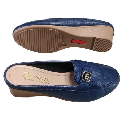 Sục Nữ Đế Xuồng HA NAM Da Bò Thật Đế Cao Su 5cm DNU2183