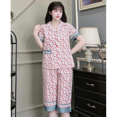 đồ bộ mặc mẫu lửng vải kate