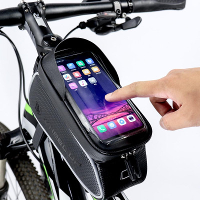 Giá đỡ, túi đựng điện thoại dạng ống dành cho xe đạp chông nước