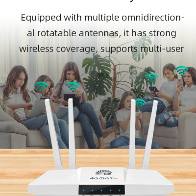 Cục phát WiFi từ sim 4G CPE B828 4 râu tốc độ cao phủ sóng rộng sử dụng được mọi loại sim, kèm pin dự phòng 3000mAh - Hàng chính hãng / Hàng nhập khẩu