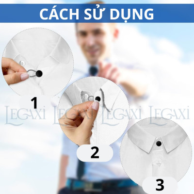 Nút Nới Rộng Cổ Áo Kim Loại, Mở Rộng Cổ Áo Sơ Mi, Nút Điều Chỉnh Nút Áo Cho Nam Nữ Lò Xo Legaxi