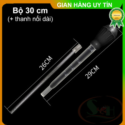 Ống bóp tay hút phân cặn mini siphon thay nước vệ sinh hồ cho san hô ăn bể thủy sinh cá tép cảnh