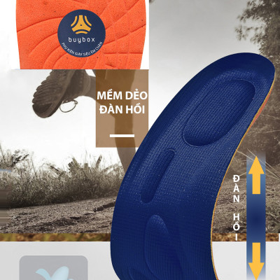 Lót giày thể thao EVA có 6 đệm chống sốc êm chân và rãnh chịu lực - buybox - BBPK154