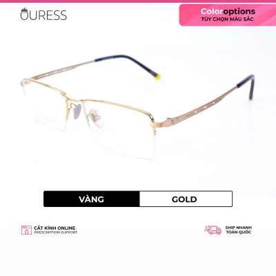 Gọng kính titanium thời trang nam siêu nhẹ siêu bền OURESS sw10006