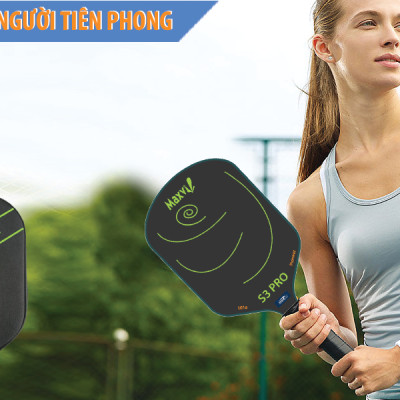 VỢT PICKLEBALL MAXVI S3 PRO MẶT SỢI CARBON T300 DÀNH CHO NGƯỜI BẮT ĐẦU CHƠI - ĐÁNH CỰC ĐÃ