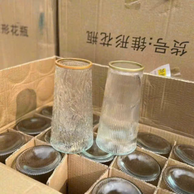 Lọ Hoa Thủy Tinh Trong Suốt & Bình Thủy Tinh Hổ Phách Cắm Hoa Trang Trí Nhà Cửa - HÀNG CHÍNH HÃNG MINIIN