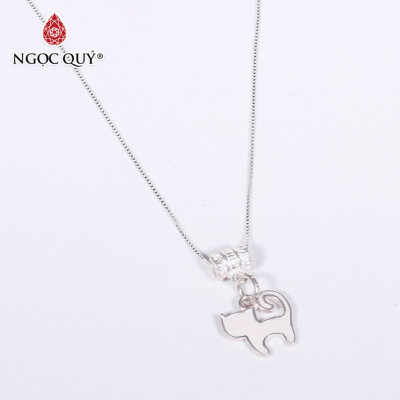 Combo mặt dây chuyền nam nữ hình mèo dễ thương