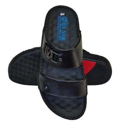 Dép Nam Quai Ngang Da Bò Thật TiTi ĐÔ Cao Cấp DNA2082d