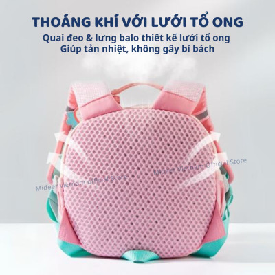 Balo đi học mầm non cho bé Mideer Snuggle Square Backpack
