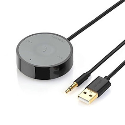 Ugreen UG30447CM124TK BT 4.1 màu Đen Thiết bị nhận âm thanh Bluetooth trên xe hơi chuẩn 3.5mm - HÀNG CHÍNH HÃNG