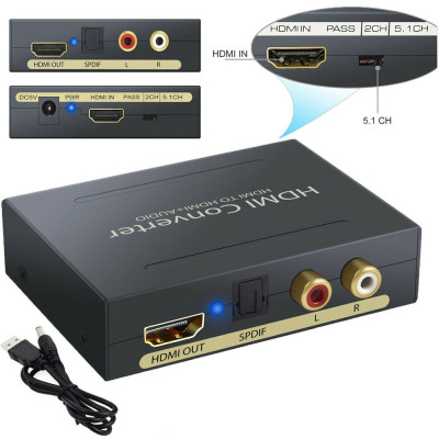 Bộ Chuyển Đổi 4K HDMI Sang HDMI + Âm Thanh Thiết Bị Điện Tử Tiêu Dùng HDMI Sang SPDIF HDMI - Hàng Nhập Khẩu