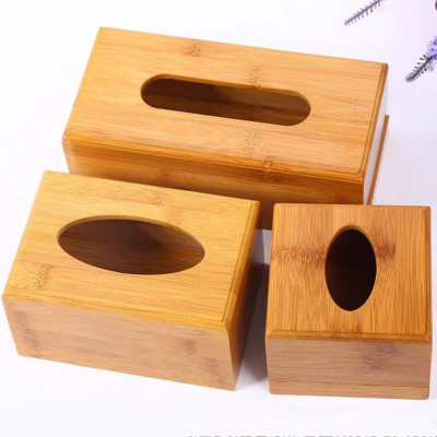 Hộp đựng giấy ăn bằng gỗ tre trúc tự nhiên cao cấp