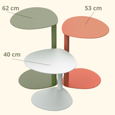 Bàn sofa nhỏ gọn phong cách Italia Bàn trà Bàn cafe sắt đúc nguyên khối nhập khẩu cao cấp Bàn trang trí phòng khách EASY BOY 62– Morden Tea Table in HCMC – Màu Xanh lá