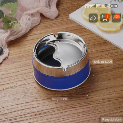 Gạt tàn nắp xoay - gạt tàn xoay chắn bụi dễ sử dụng