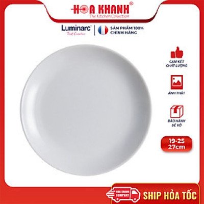 Đĩa Thủy Tinh Luminarc Diwali Granit 25cm - bộ 6 đĩa - P0870