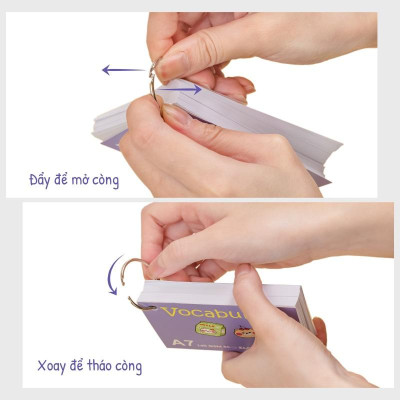 Tập thẻ Vocabulary Klong A7, 85 tờ; MS: 913