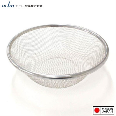 Rổ tròn đáy sâu Echo Metal φ18cm, làm từ chất liệu inox không gỉ, độ bền đẹp lâu dài theo thời gian - Hàng nội địa Nhật Bản