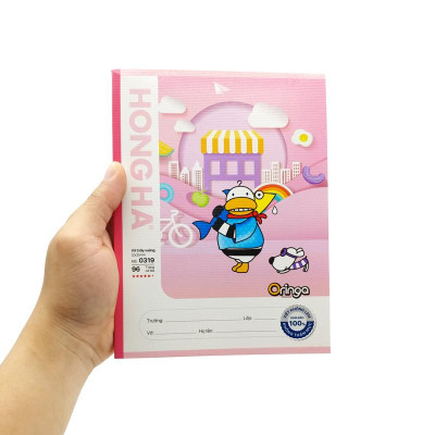 Combo 5 Tập Học Sinh Class Oringa Fun 5 Ô Ly Vuông 96 Trang 80gsm - Hồng Hà 0319 (Mẫu Sản Phẩm Giao Ngẫu Nhiên)
