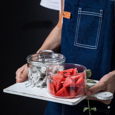 Tô thủy tinh đựng trái cây có thể xếp chồng lên được