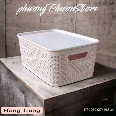 COMBO BỘ GIỎ CÓ NẮP ĐẬY CAO CẤP NHIỀU SIZE & MÀU ĐẸP BỘ RỔ GIỎ CÓ NÁP ĐẬY PHONG CÁCH HÀN QUỐC & NHẬT BẢN TUYỆT ĐẸP (MH 37&38)