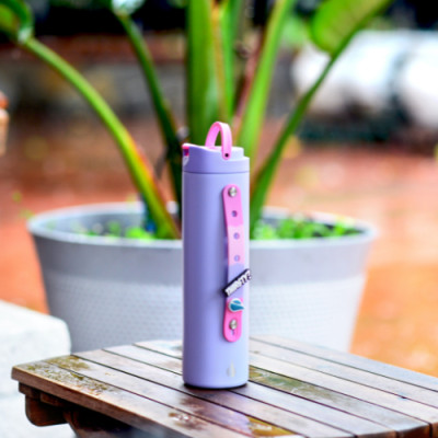 [Elemental chính hãng - Thương hiệu Mỹ] Bình giữ nhiệt Elemental Iconic Charm 590ml màu tím lilac, giữ nhiệt tốt, inox 304, an toàn sức khỏe
