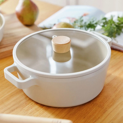 [Hàng chính hãng] Combo Nồi lớn 26cm, bếp từ Neoflam Fika Hàn Quốc, ăn lẩu, nấu hàng ngày, quay Vlog