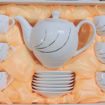 BỘ ẤM CHÉN PHA TRÀ KÈM 7 ĐĨA LÓT CỐC ( GIAO NGẪU NHIÊN ) - ANTH626