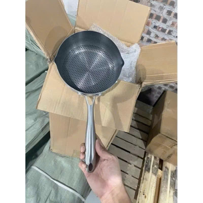 Chảo Quánh Sâu Lòng Tổ Ong 18cm Cao Cấp Chống Dính 5 Lớp Inox 316 Dùng Bếp Từ, Bếp Ga, Bếp Điện - HÀNG CHÍNH HÃNG MINIIN