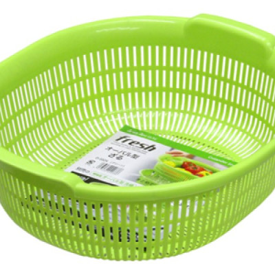 Rổ nhựa Oval Sanada Seiko 5.3L làm từ nhựa PP cao cấp bền đẹp & an toàn - made in Japan