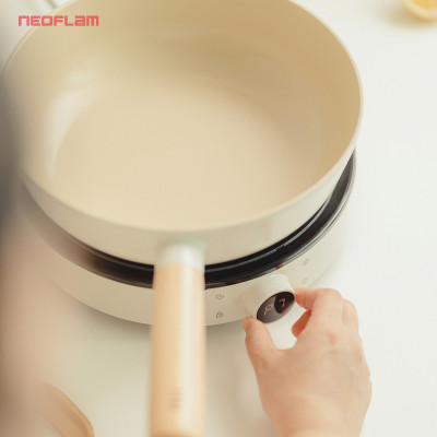 [Hàng chính hãng] Bộ đôi chảo sâu, đa năng 26cm & bếp từ đơn Fika Neoflam Hàn Quốc. Hàng có sẵn, giao ngay