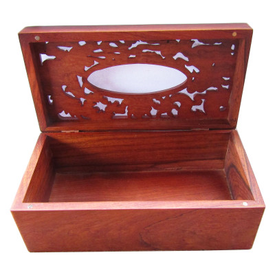 Hộp Đựng Giấy Ăn TOKDODO Gỗ Tự Nhiên Đục Chạm Long Phụng