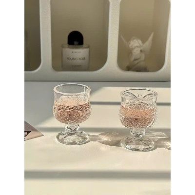 Bộ 6 Chiếc Ly Thủy Tinh Đẹp Có Đế Cầm 45ml - Ly Uống Rượu Trang Trí Phòng Khách, Đãi Tiệc - HÀNG CHÍNH HÃNG MINIIN