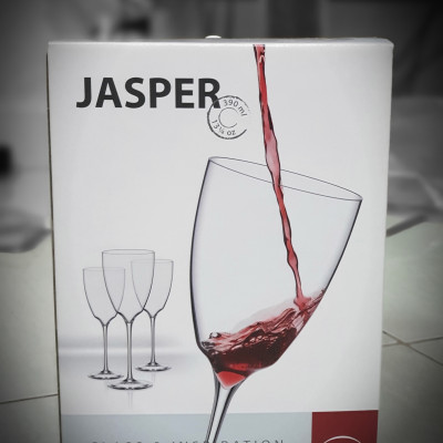 Bộ 4 ly uống rượu vang Rona pha lê Tiệp Khắc 390 ml ( Tuyệt đẹp )