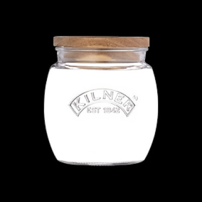 Kilner - Hũ thủy tinh bầu nắp gỗ Acacia - 0.85L/2L