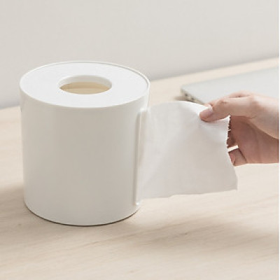 Hộp khăn giấy vuông,Tròn, chữ nhật sano inochi màu trắng sang trọng