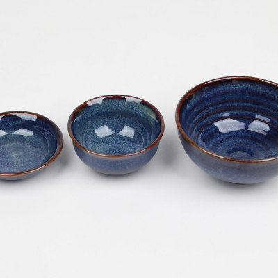 Bộ bát cơm Bát Tràng men hỏa biến cao cấp - Khử sạch kim loại nặng - 11.5cm