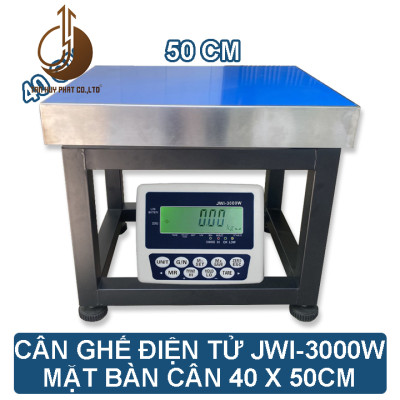 Cân Ghế Điện Tử JWI-3000W - Mặt Bàn Cân 400x500MM