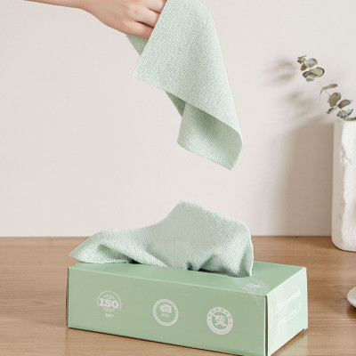 Hộp 20 khăn lau đa năng chất liệu vải không dệt siêu thấm hút, mềm mịn có thể tái sử dụng nhiều lần - Chính Hãng