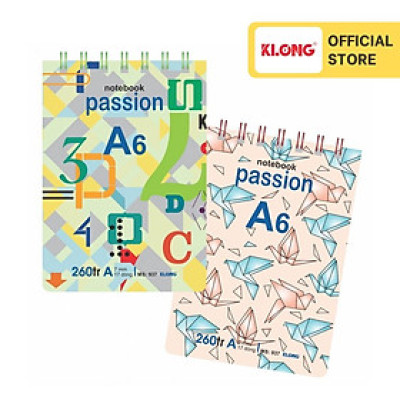 Sổ lò xo kép ngang KLONG A6 260 trang 70/76; MS: 937