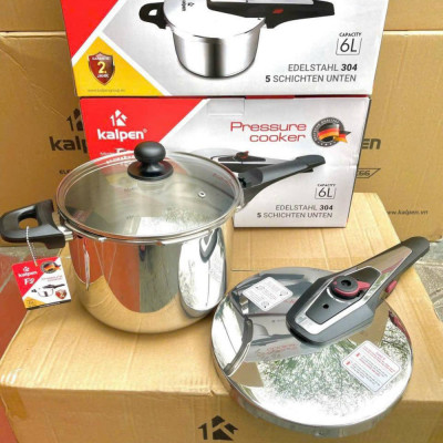 Nồi áp suất Inox 304 Kalpen P2 dung tích 6L chuẩn Đức - Hàng chính hãng