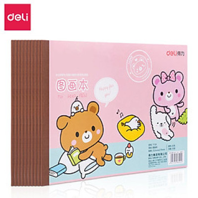 Vở Vẽ Học Sinh Tập Tô Màu Cho Bé, Hạn Chế Lem Màu Deli - Giấy Dày Mịn Tô Vẽ Trơn Tru - Sổ Vẽ Dễ Thương Tiện Dụng