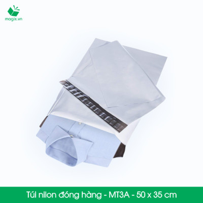 MT3A - 50x35 cm - 500 túi nilon 2 lớp đóng hàng thay thùng hộp carton