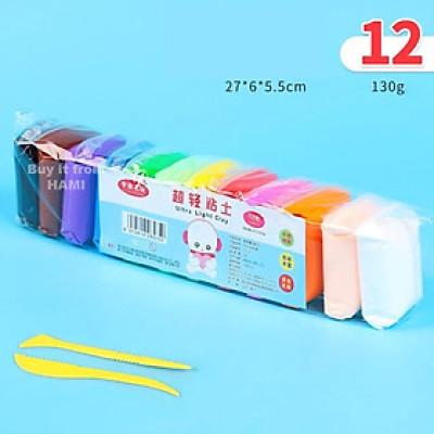 Đất sét, đất nặn tự khô màu an toàn nặn hình đáng yêu siêu nhẹ an toàn cho bé, không mùi