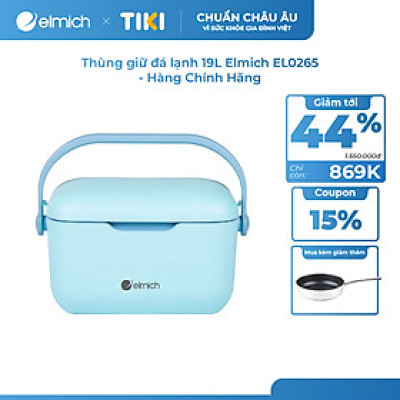 Thùng giữ đá lạnh 19L Elmich EL0265 - Hàng Chính Hãng