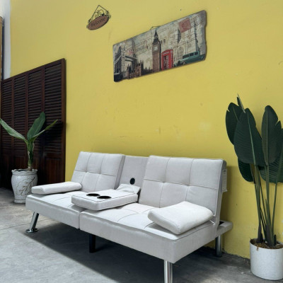 Sofa bed, sofa ngã thành giường, sofa giường đa năng SM15CT Juno Sofa tích hợp ổ điện USB tiện lợi giá rẻ