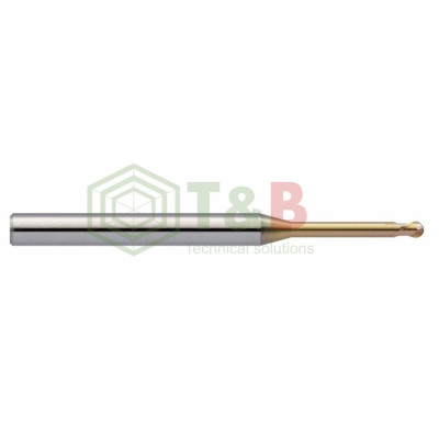Dao Cầu Cổ Dài R0.3 x 4 x 45 L Union Tool Model HSLB2006-040,Dao phay ngón gia công sau nhiệt