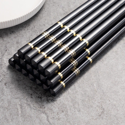 Đũa - Combo 30 đôi đũa khảm vàng - Đũa ăn viền vàng - đũa ăn cơm - đũa ăn đen viền vàng - Hàng chính hãng