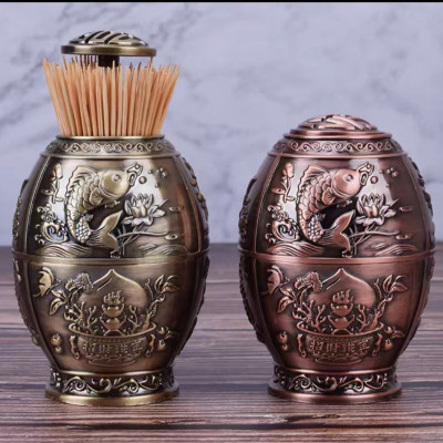 LỌ ĐỰNG TĂM ĐỒNG GIẢ CỔ TRÒN - ANTH501
